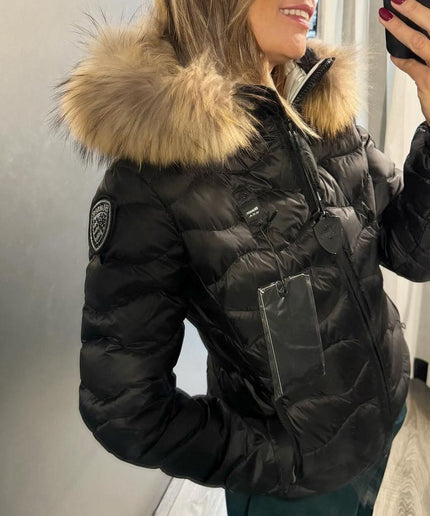 Blauer Donna - Nero con pelliccia