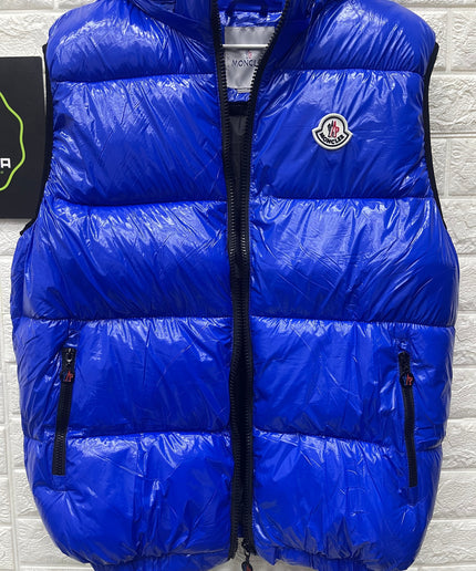Smanicato Moncler Blu royal - Cappuccio removibile