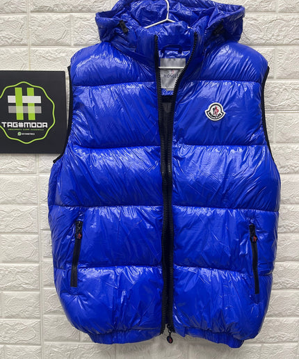 Smanicato Moncler Blu royal - Cappuccio removibile