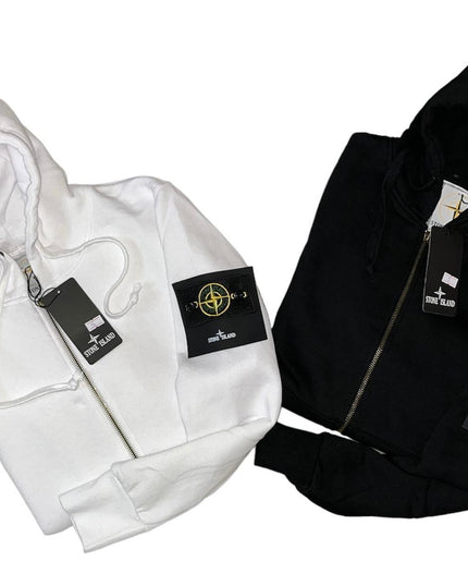 Felpa con zip - STONE ISLAND