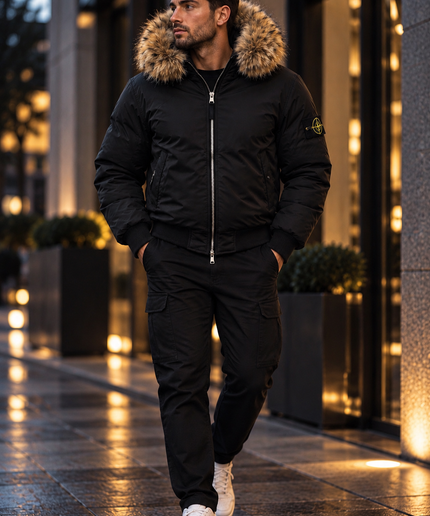 GIUBBOTTO INVERNALE - STONE ISLAND PELLICCIA