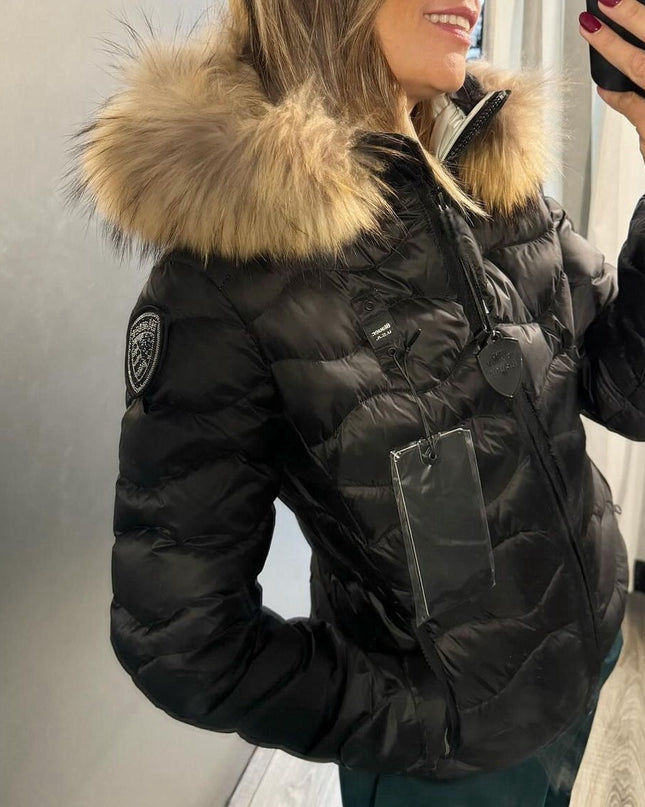 Blauer Donna - Nero con pelliccia