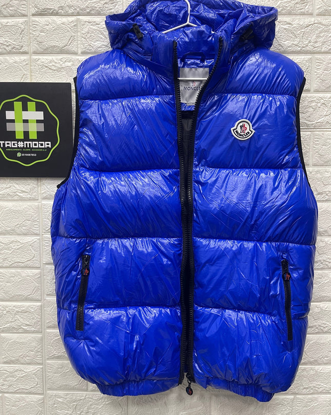 Smanicato Moncler Blu royal - Cappuccio removibile