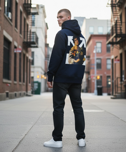 Felpa - OFF WHITE Blu