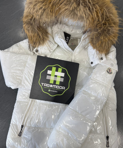 MONCLER BIANCO CON PELLICCIA - DONNA