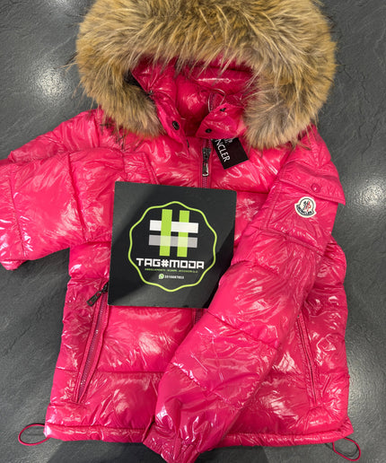 MONCLER ROSA CON PELLICCIA - DONNA