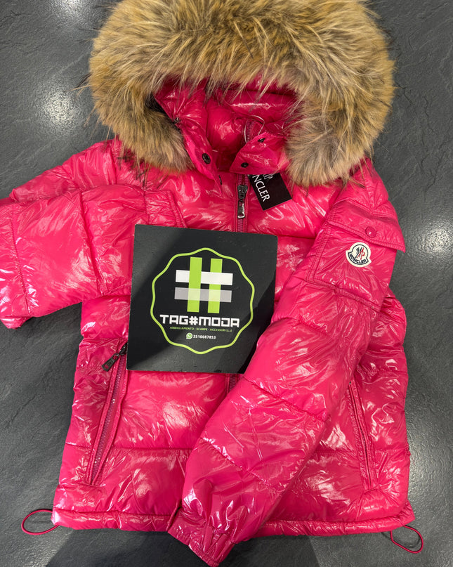 MONCLER ROSA CON PELLICCIA - DONNA