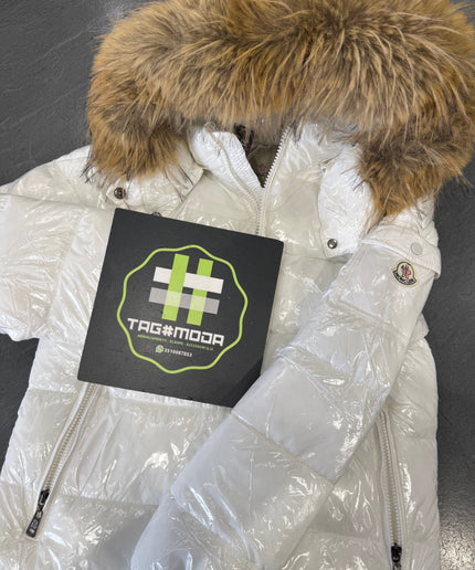 MONCLER BIANCO CON PELLICCIA - DONNA