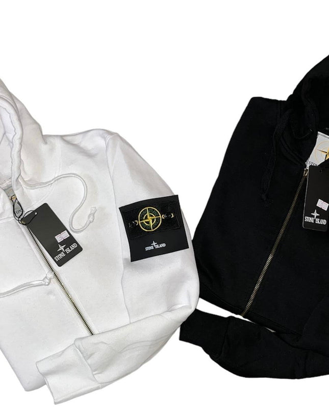 Felpa con zip - STONE ISLAND