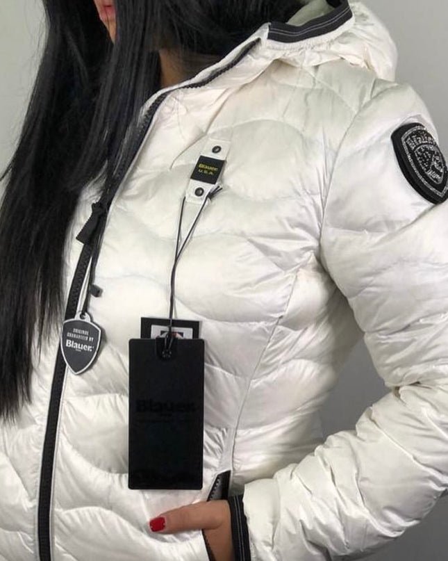 Blauer bianco donna