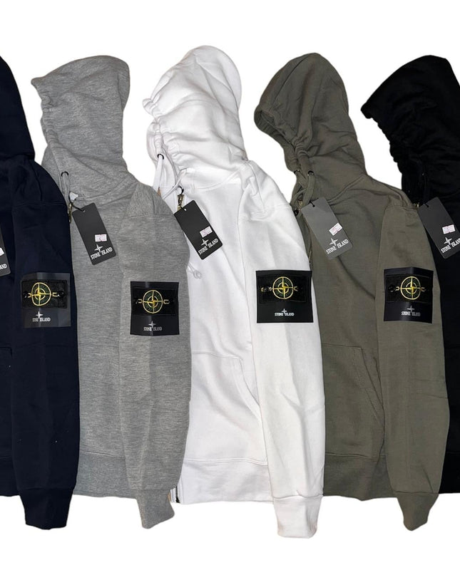 Felpa con zip - STONE ISLAND