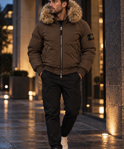 GIUBBOTTO INVERNALE - STONE ISLAND PELLICCIA