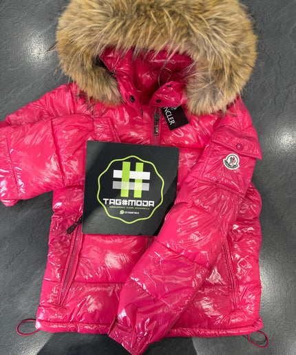 MONCLER ROSA CON PELLICCIA - DONNA