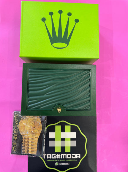 Box Rolex corredata di certificato e tesserino