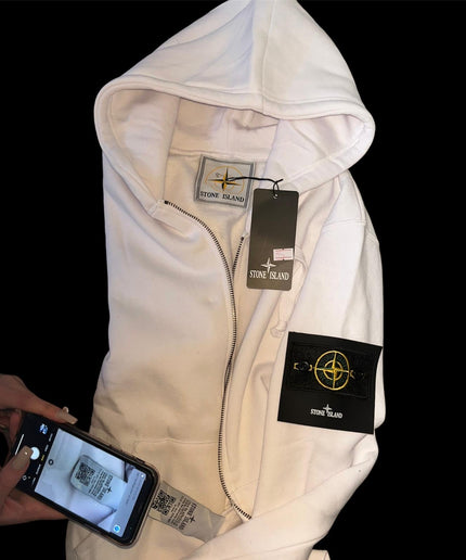 Felpa con zip - STONE ISLAND