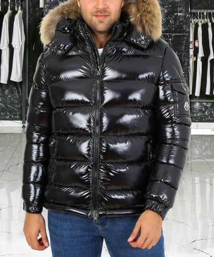 MONCLER PELLICCIA  - NERO UOMO
