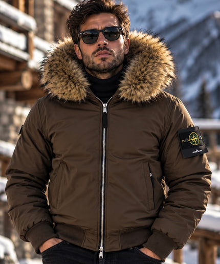 GIUBBOTTO INVERNALE - STONE ISLAND PELLICCIA