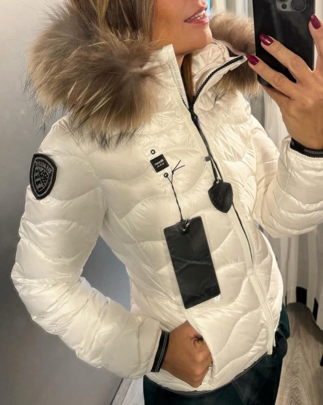 Blauer Donna - Bianco con pelliccia